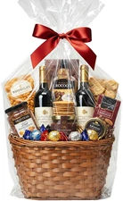 Extra Large Cellophane Gift Bags 24 x 30 Inch (12 Pack) — Clear Basket Wrap Bags