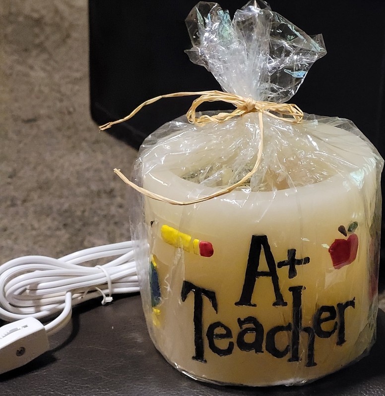 Vintage The Evermore Candle Co Electric Wax Candle "A+ Teacher" Scented (NOS) 