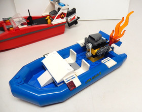 Lego 60005 Fire Boat Town City Fire 100% Complete