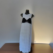 Zara Small Baby Blue Dress With Crochet Bra Topper B1