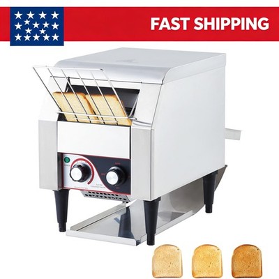 Commercial Bread Conveyor Toaster 450 Slices / Hour Stainless Steel 7-Speed Belt