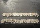 Roosevelt Dimes Roll of 50 - Mixed Date and Mint 1946 to 1964 - 90% Silver Coins