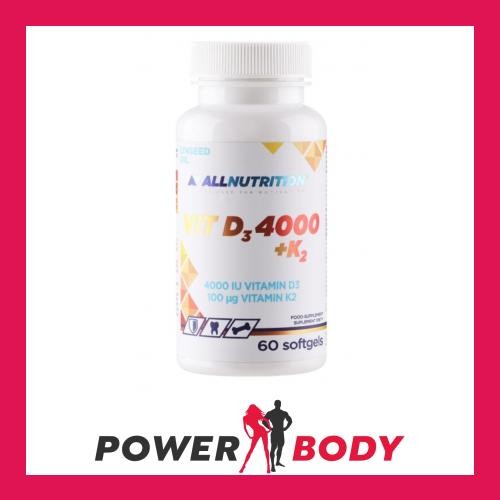 Allnutrition - Vit D3 4000 + K2 - 60 softgels