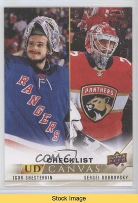 2022-23 Series 2 UD Canvas Checklist Igor Shesterkin Sergei Bobrovsky READ 0cr