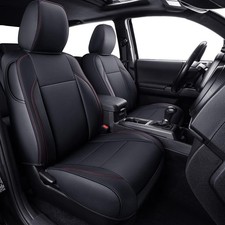 Tacoma Custom Fit Seat Covers For 2024-25 Tacoma Crew Cab With Faux Leather