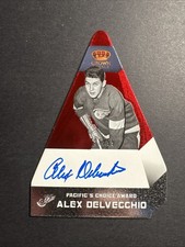 2013-14 Panini Crown Royale Hockey - Alex Delvecchio AUTO 36/99 - Red Wings 