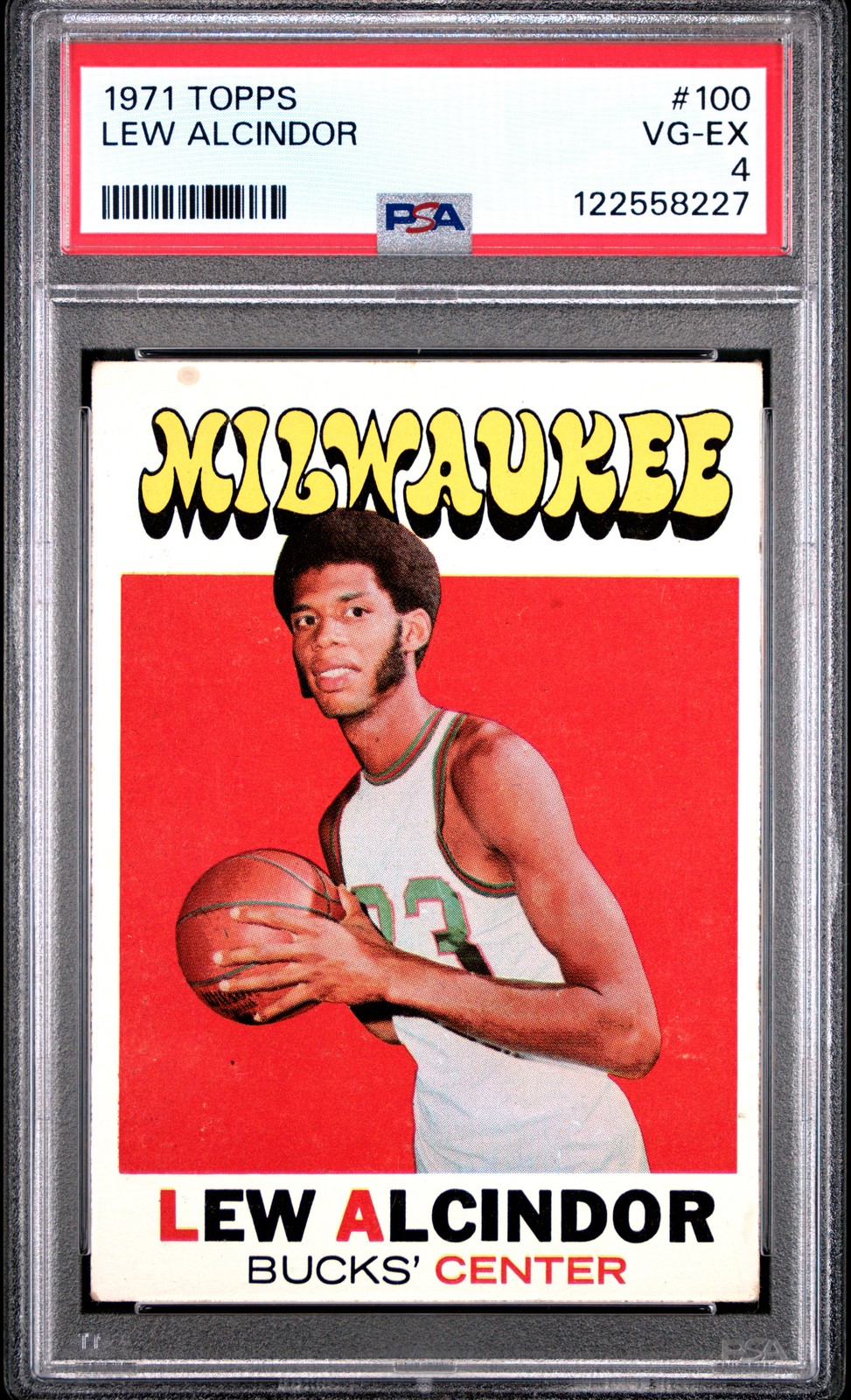 1971 Topps Lew Alcindor #100 PSA 4    *A26