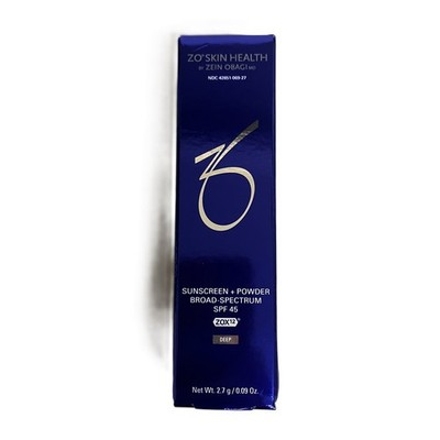 ZO Skin Health Sunscreen + Powder, SPF 45 Deep Net Wt. 2.7 g / 0.09 Oz.