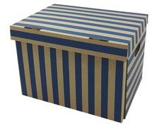 20x Archivbox 400x320x290mm gestreift extrem ...