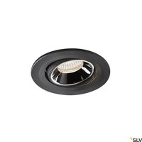Einbauleuchten 1X8.6W Led 750LM IP20 4000K Chrom Schwarz Modern