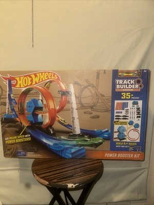 Hot Wheels Cars Track Builder System 35+ pieces Power Booster factory sealed