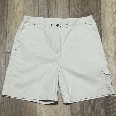Vtg 90s Ralph Lauren LRL Corduroy Khaki Safari Shorts Women s 12 Utility Hiking