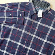 Polo Ralph Lauren Lowell Sport Shirt Mens Large Navy Blue 100% Wool