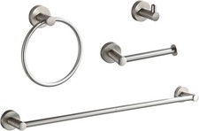 Bathroom Accessory Set,4-Piece Brushed Nickel Towel Racks 24 Inches Towel Bar