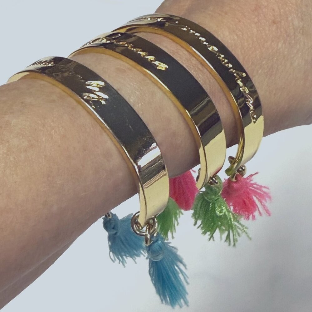 Lilly Pulitzer Solid Bangle Bracelet Set of 3 w/ … - image 3