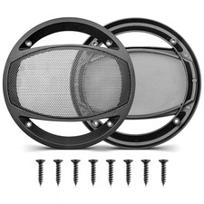 6.5 Inch Car Audio Speaker Hollow Mesh Subwoofer Grill, 6 1/2 Inch Sub Woofer