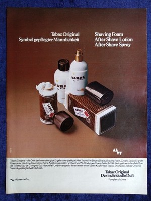 Tabac Original Herrenpflegeserie, originale Werbung aus 1979