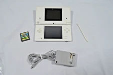 Nintendo DSi TWL-001 Handheld, White w/ OE Charger, Stylus & Super Marios Bro!