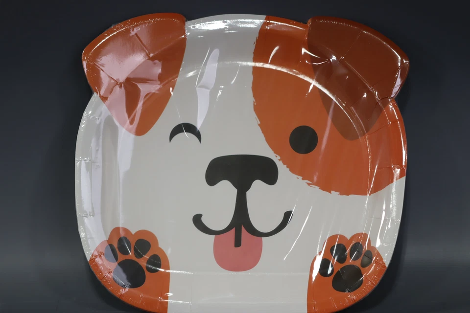 Dog themed birthday party supplies Dog Themed Party Tableware Set for 16 Guests - Image 2 of 4