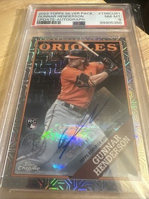 2023 Topps Update Silver Pack Chrome RC Autographed Gunnar Henderson 2/50