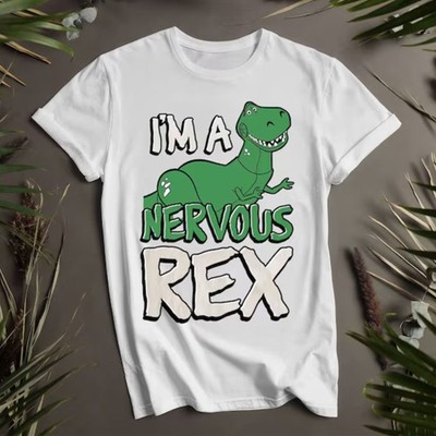 DISNEY IM A NERVOUS REX WHITE T SHIRT