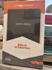 Biblia Ultrafina, RV60 Negro Piel Fabricada Con índice by B&H Español...