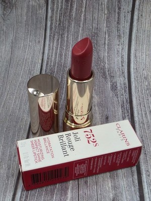 Clarins Joli Rouge Brilliant Moisturizing Shine Sheer Lipstick 752S Rosewood NIB