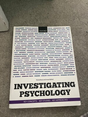Investigating Psychology by Nicola Brace & Jovan Byford