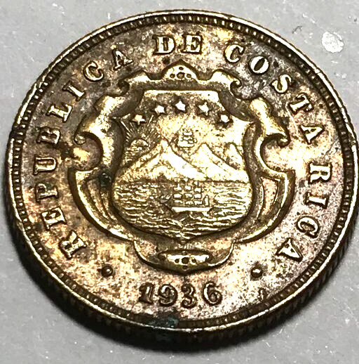 elf Costa Rica 10 Centimos 1936