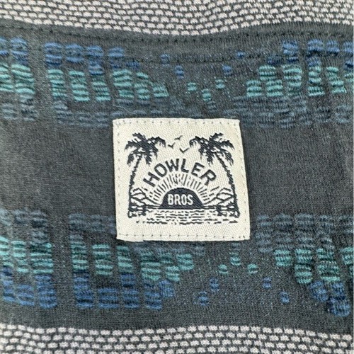 Howler Bros T Shirt Boy Large Gray Cotton Short Sleeve Striped Pocket Tee Casual - Picture 5 of 11