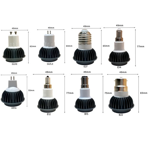 Dimmable 10W LED COB Spotlight Bulbs GU10 E27 MR16 GU5.3 E14 E12 Bright Lamp ED - Picture 2 of 21
