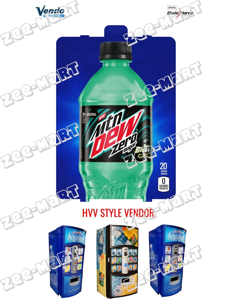 20) Dixie Narco 501e & 276 HVV Vending Machine Labels - Mountain