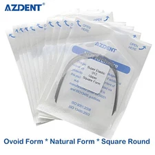 dental Orthodo super elástico niti redondear alambre ovoide/naturaleza/cuadrado