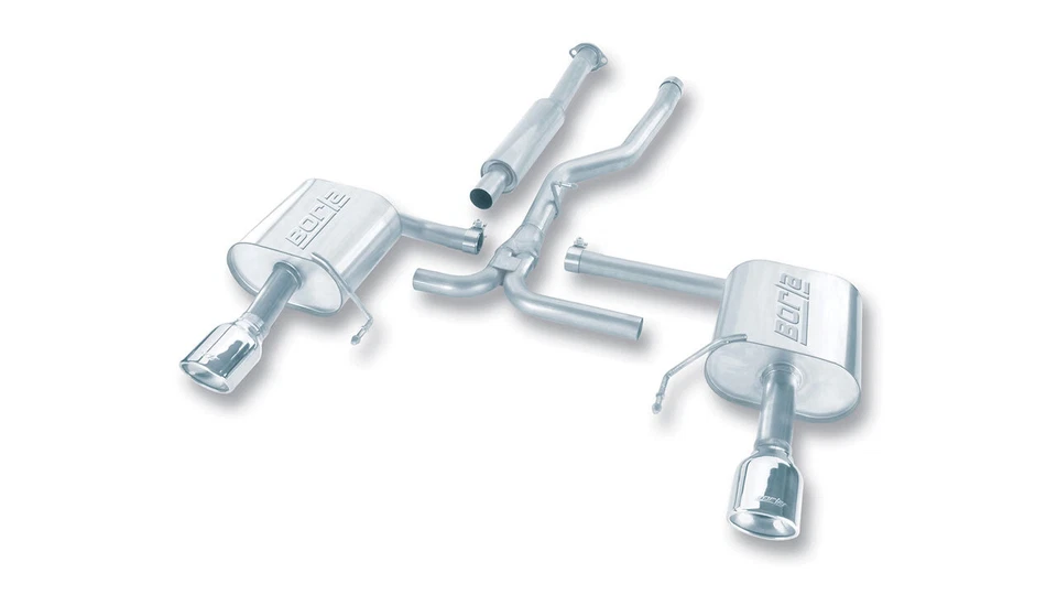 Borla 140123 S-Type Catback Exhaust for 2005-2009 Subaru Legacy GT 2.5L 4-Door Foto 2 de 2