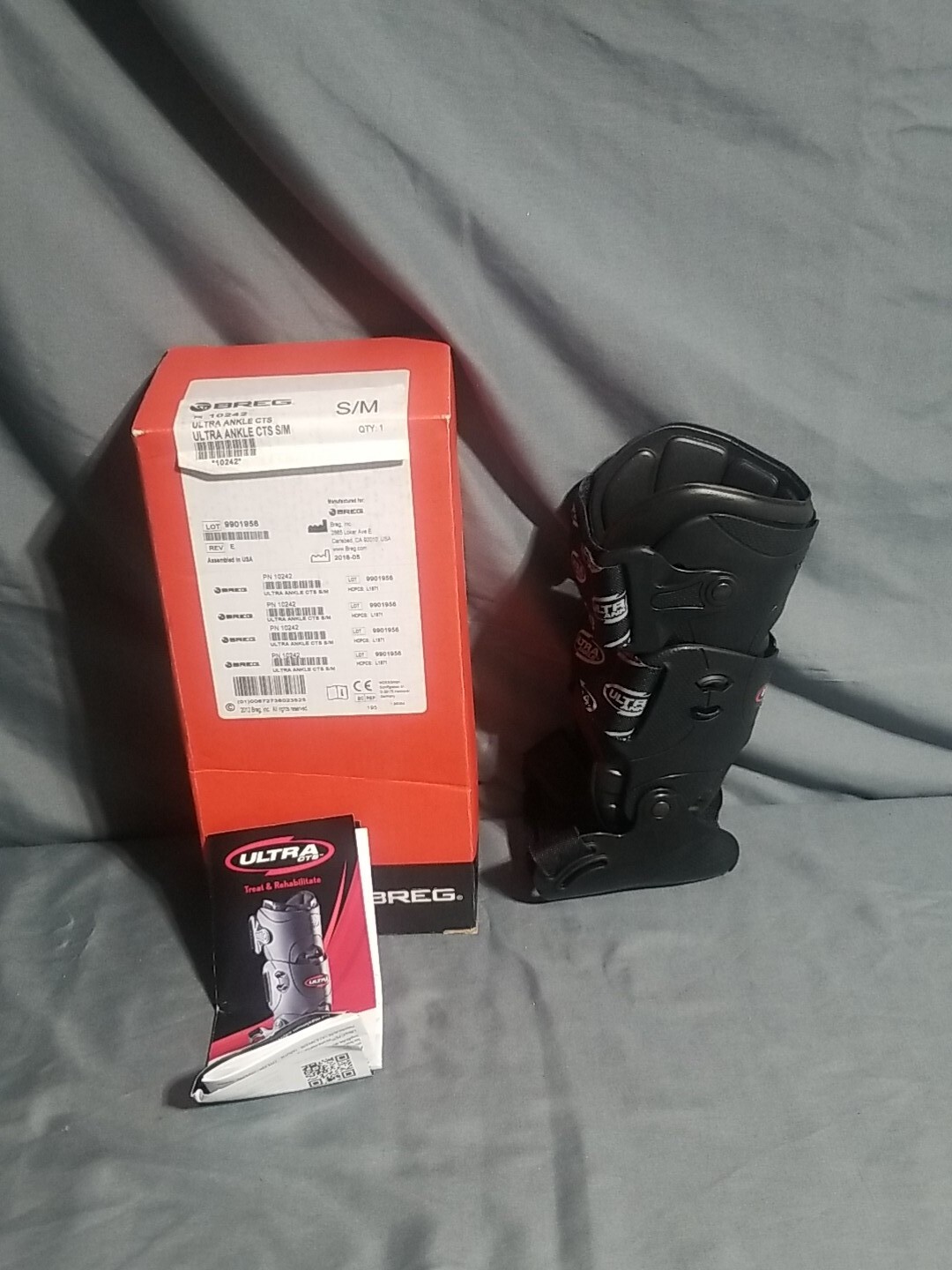BREG Ultra Ankle CTS Brace S/M PT10242 New In Box eBay