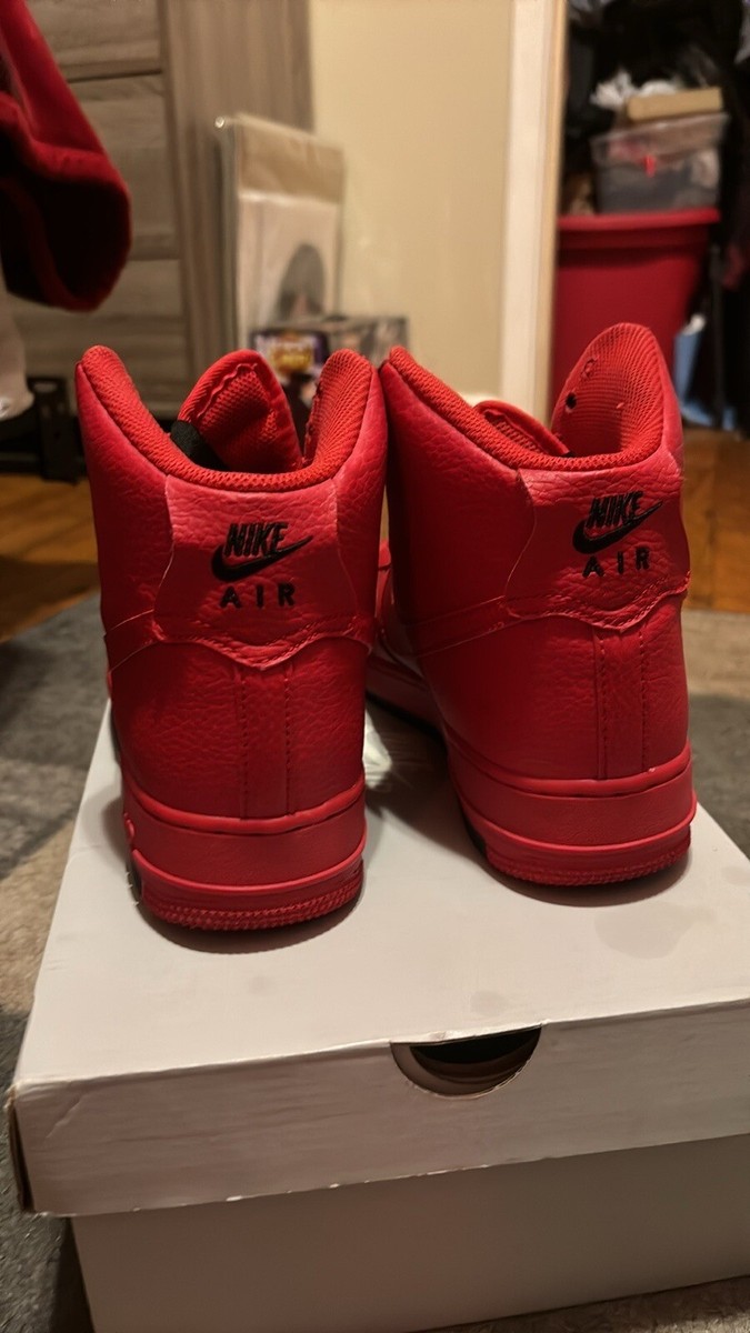 Size 8.5 - Nike Air Force 1 High University Red Black for Size 8.5 - Nike Air Force 1 High University Red Black for