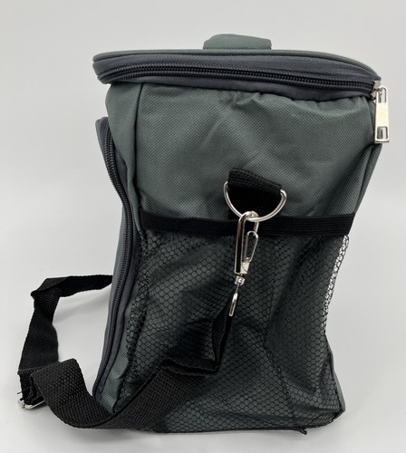 Green Collapsible Lunch Bag with 2 Compartments - Picture 4 of 6