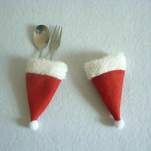 20-100pcs Mini Weihnachtsmannmütze Weihnachtsmütze Nikolausmütze für Weihnachten - Bild 10 von 12