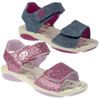 PRIMIGI PBR 13790 Mädchen Sandale Klett biegsam Glitzer Lederfußbett Gr.26-35