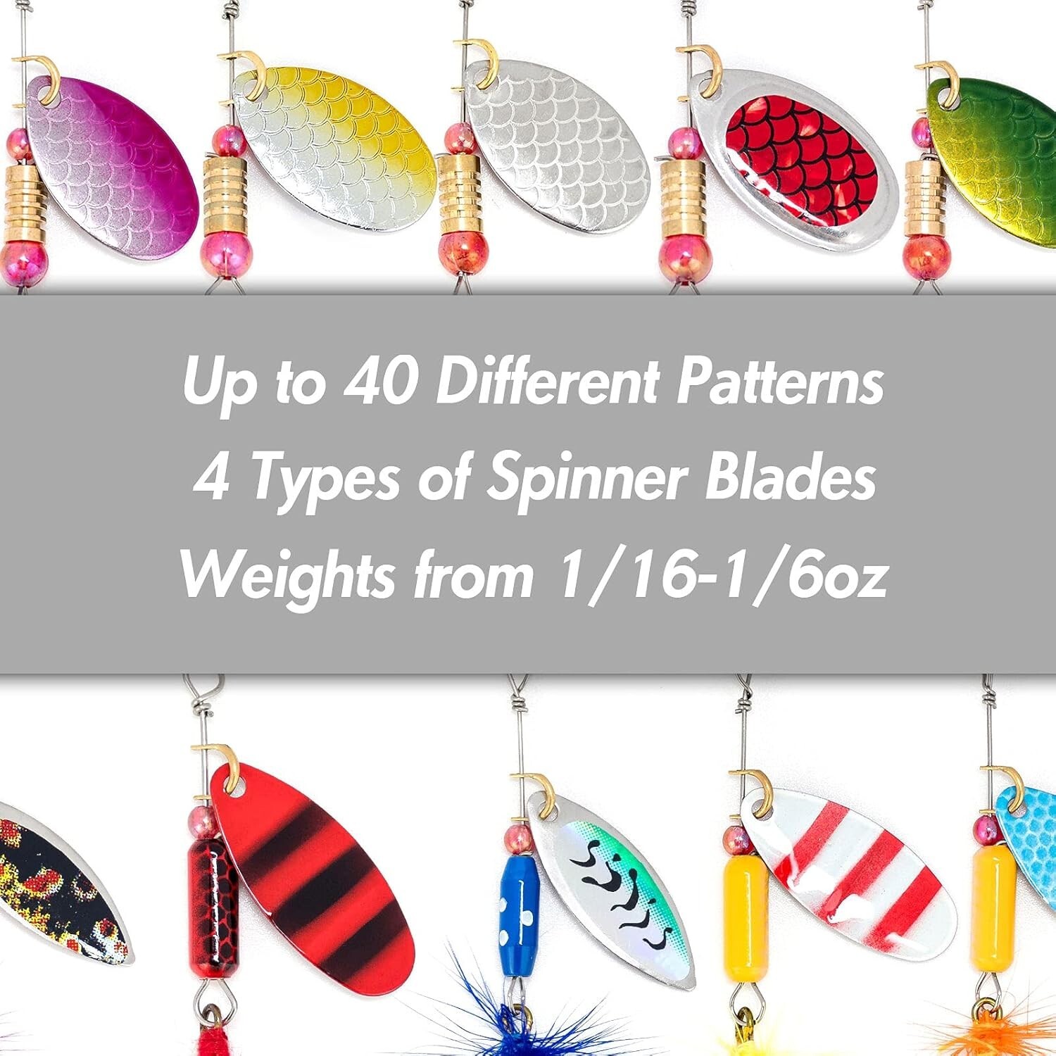 60-Piece  Fishing Lures Kit with 5 Tackle Boxes - Perfect for Freshwater - Image 5