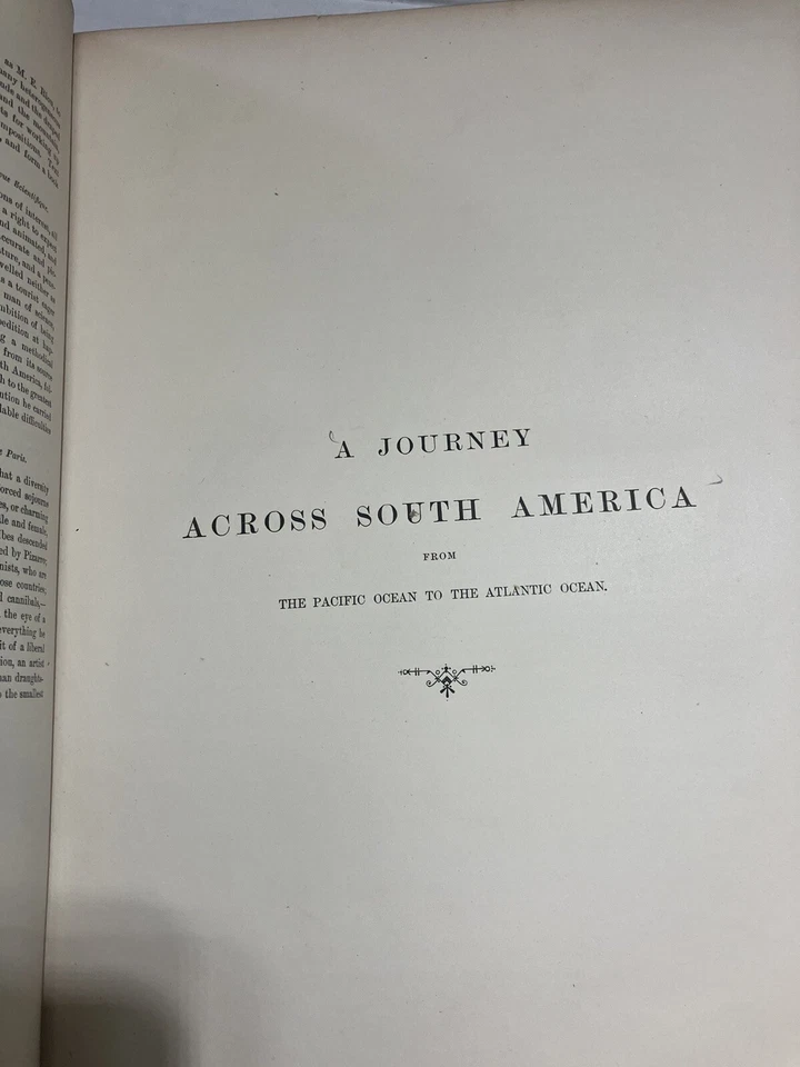 A Journey Across South America Vol I Paul Marcoy 1871 VGC Ex-lib 1st Ed W/plates - Image 3 of 4