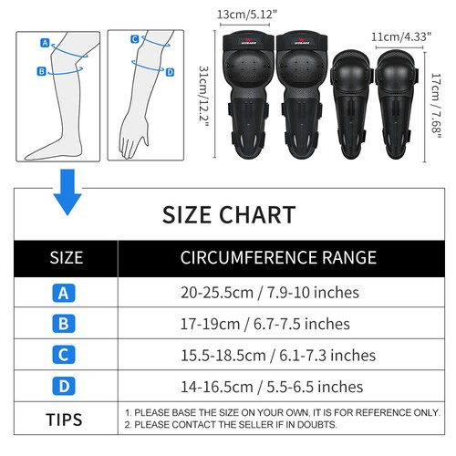 WOSAWE Kids MTB Bike Knee Elbow Pads Skating Racing Guard Sport Knee Protection - Picture 2 of 13