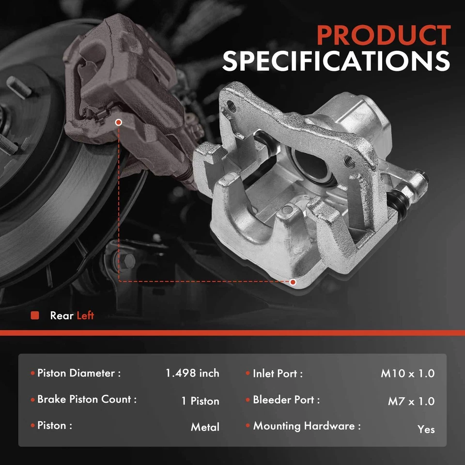 Суппорт дискового тормоза с кронштейном для Pontiac Vibe 2009-2010 Toyota Matrix задний левый - Изображение 2 из 4