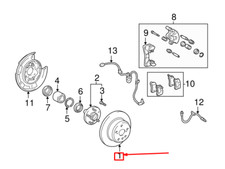 LEXUS RX XU10 Bremsscheibe hinten 4243133140 42431-33140 NEU ORIGINAL