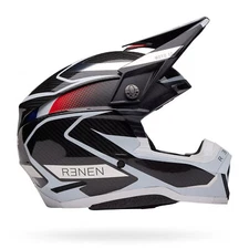 Bell Moto-10 Spherical Dirt Helmets Renen Raycon Matte/Gloss Black/White XL