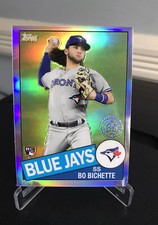 Bo Bichette 2020 Topps Chrome Rookie Card 1985 35th Anniversary Blue Jays