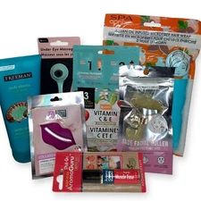 Health Beauty Items Lot Junk Drawer Gift Set Facial Mask Roller Eye Massager NEW