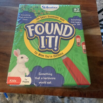 Found It! Card Game The Smart Scavenger Hunt Outdoors Skillmatics Age 4-7 SEALED
