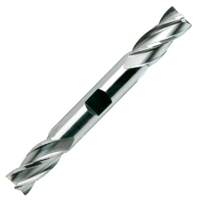 3pcs 15/64'' 4FL DE Square Center Cut HSS End Mill, .625''LOC, Bright