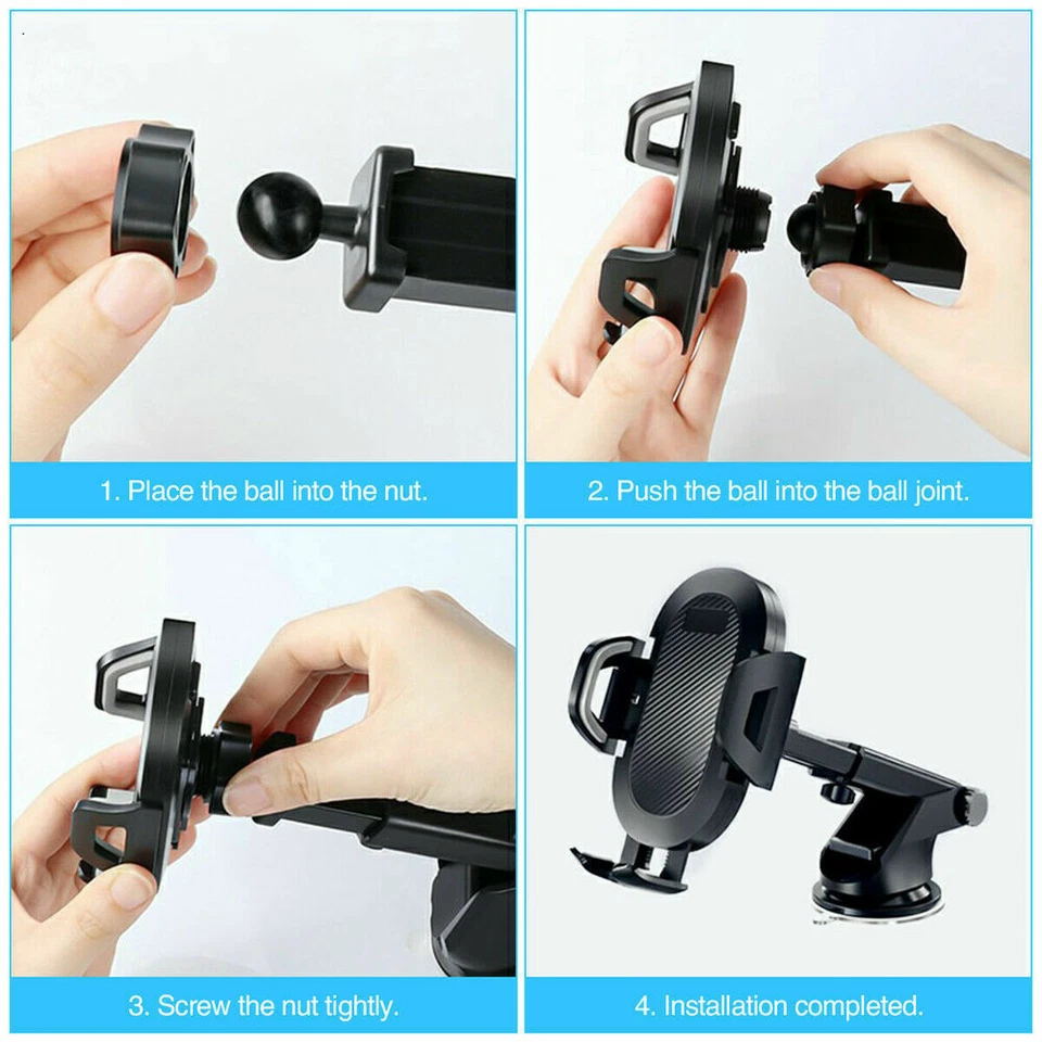 Universal 360° in Car Phone Holder Windscreen Dashboard Mount Any Mobile Phones - Image 4 of 4